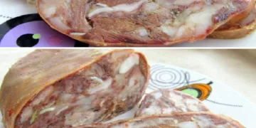 Tobă de casă din ciolan și urechi de porc